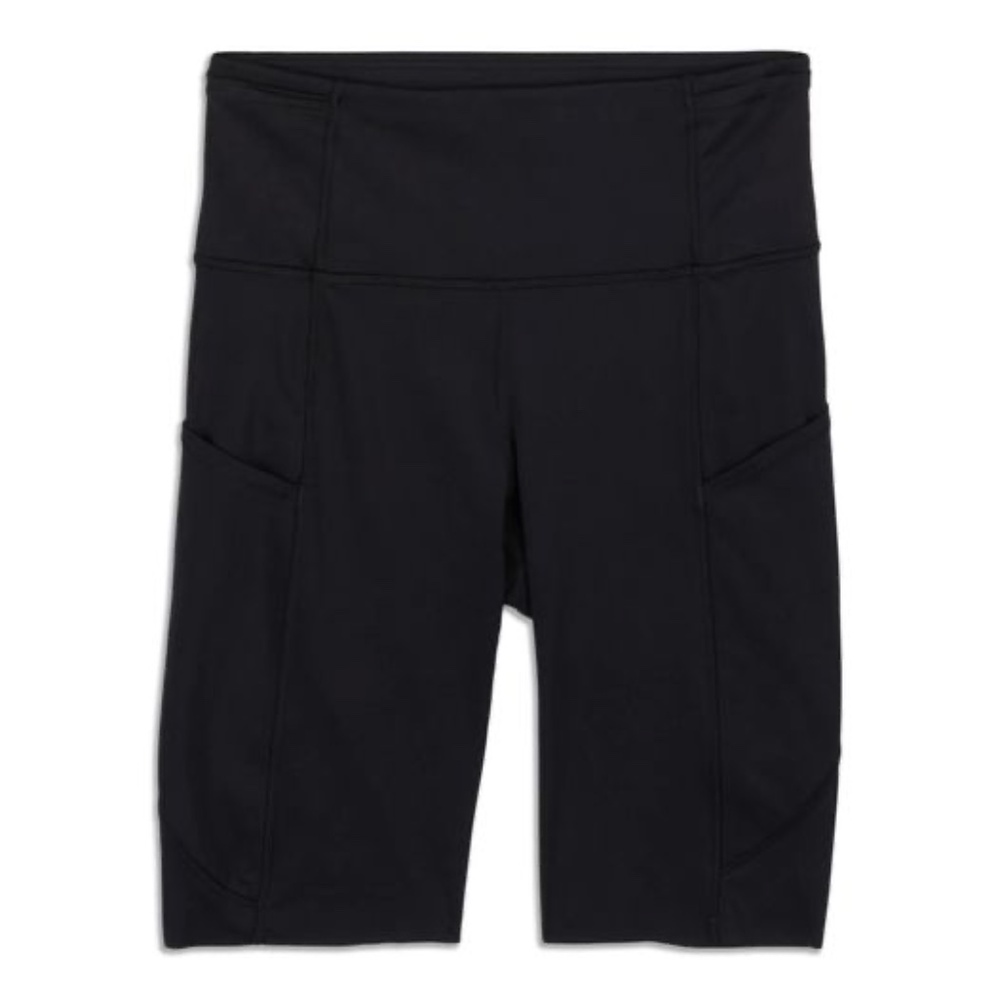 Lululemon Size 6 Fast and Free High Rise Biker Short 8" Black